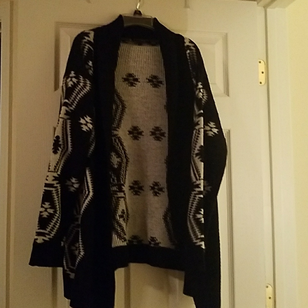 Printed cardigan